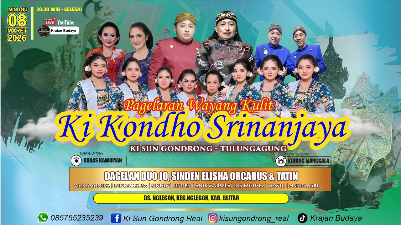 #live WAYANG KULIT KI SUN GONDRONG & KI GIGIH KONDHO SANJAYA ~ DAGLN DUO JO & SINDEN ELISHA & TATIN