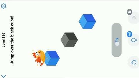 Easy Game Level 186 || Jump Over The Black Cube.