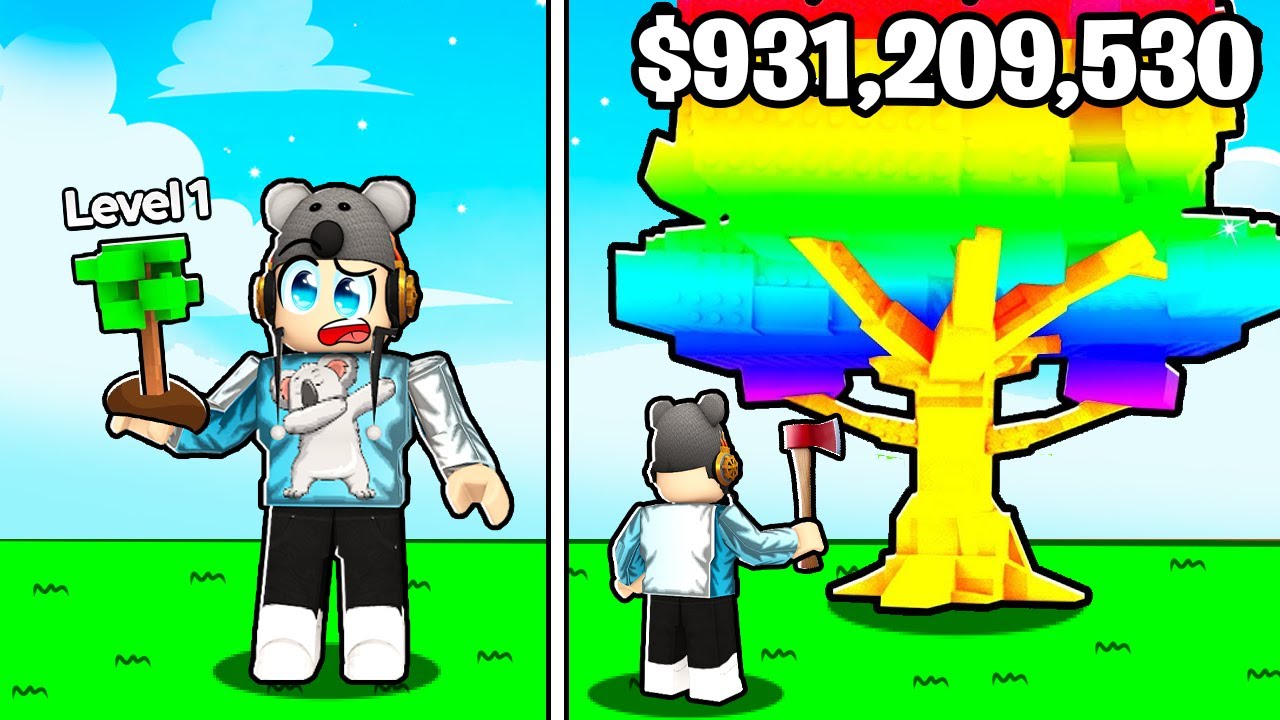 Rob Boss Tree Growing The TALLEST Tree and Making TRILLIONS in Roblox Chop Your Tree ...