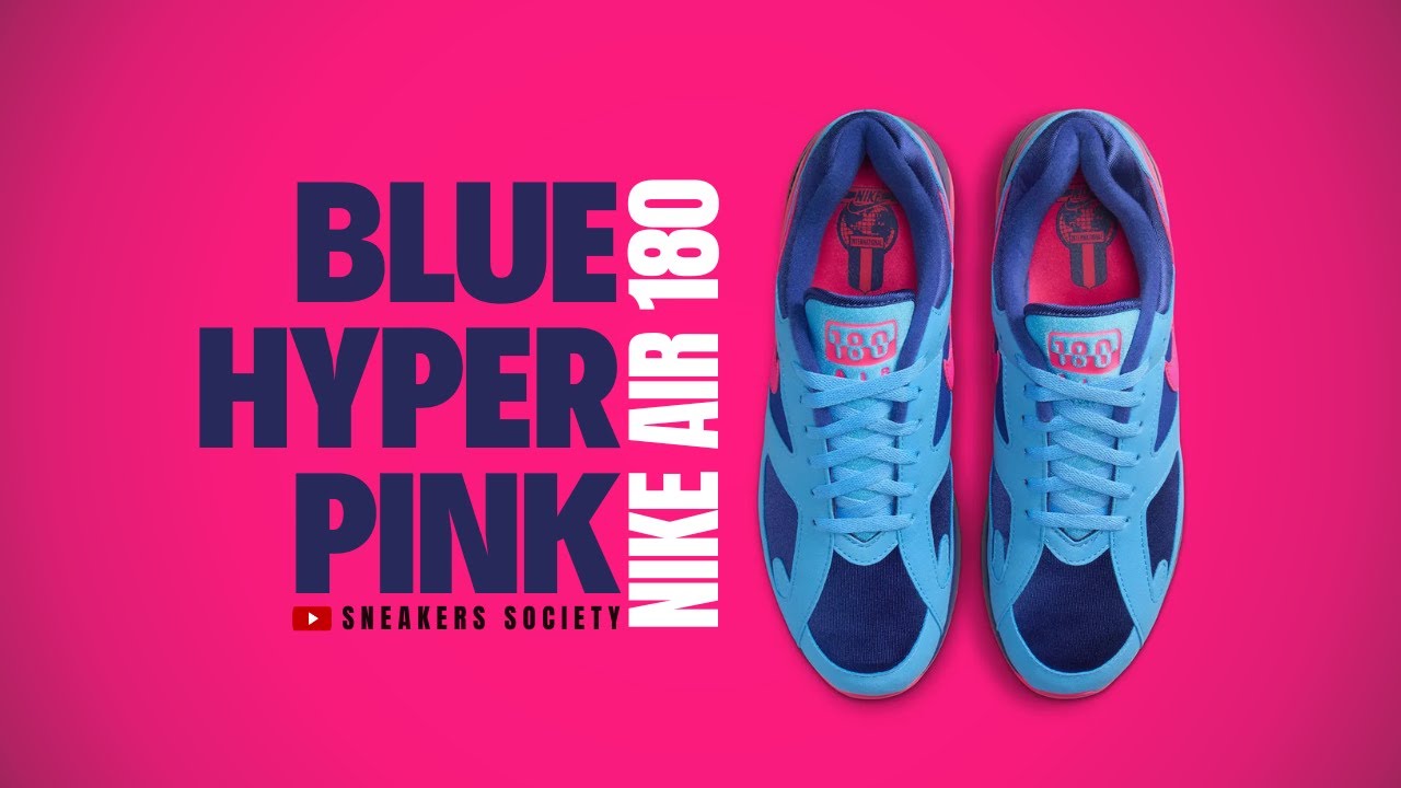 BLUE & HYPER PINK 2025 Nike Air 180 | DETAILED LOOK + PRICE - YouTube