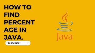 HOW TO FIND PERCENTAGE IN JAVA.