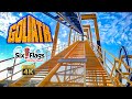 October 2022 Goliath Roller Coaster On Ride Front Row 4K POV Six Flags Fiesta Texas