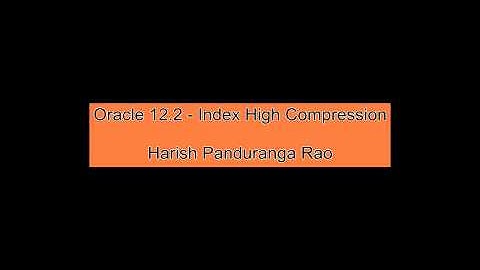 12.2 - Index compression