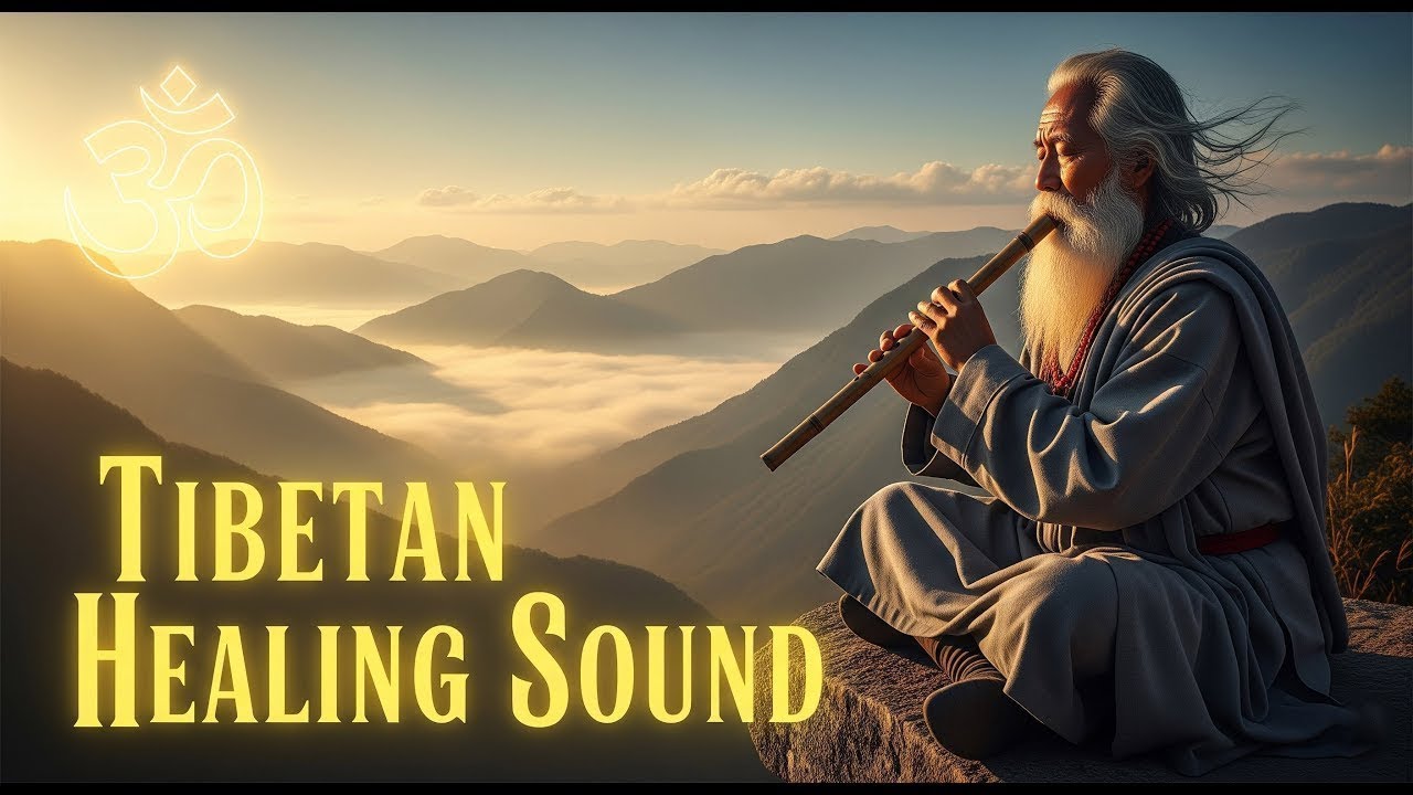 (No Ads) Tibetan Flute Music for Deep Healing - Deep Sleep, Melatonin Release Good Karma