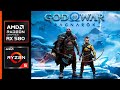 God of War Ragnarok - Teste de FPS - Na RX 580 + Ryzen 5 5500
