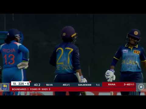 Nilakshika Silva 56 33 Vs India Servo Cup Women S Tri Nation ODI Series 2025 