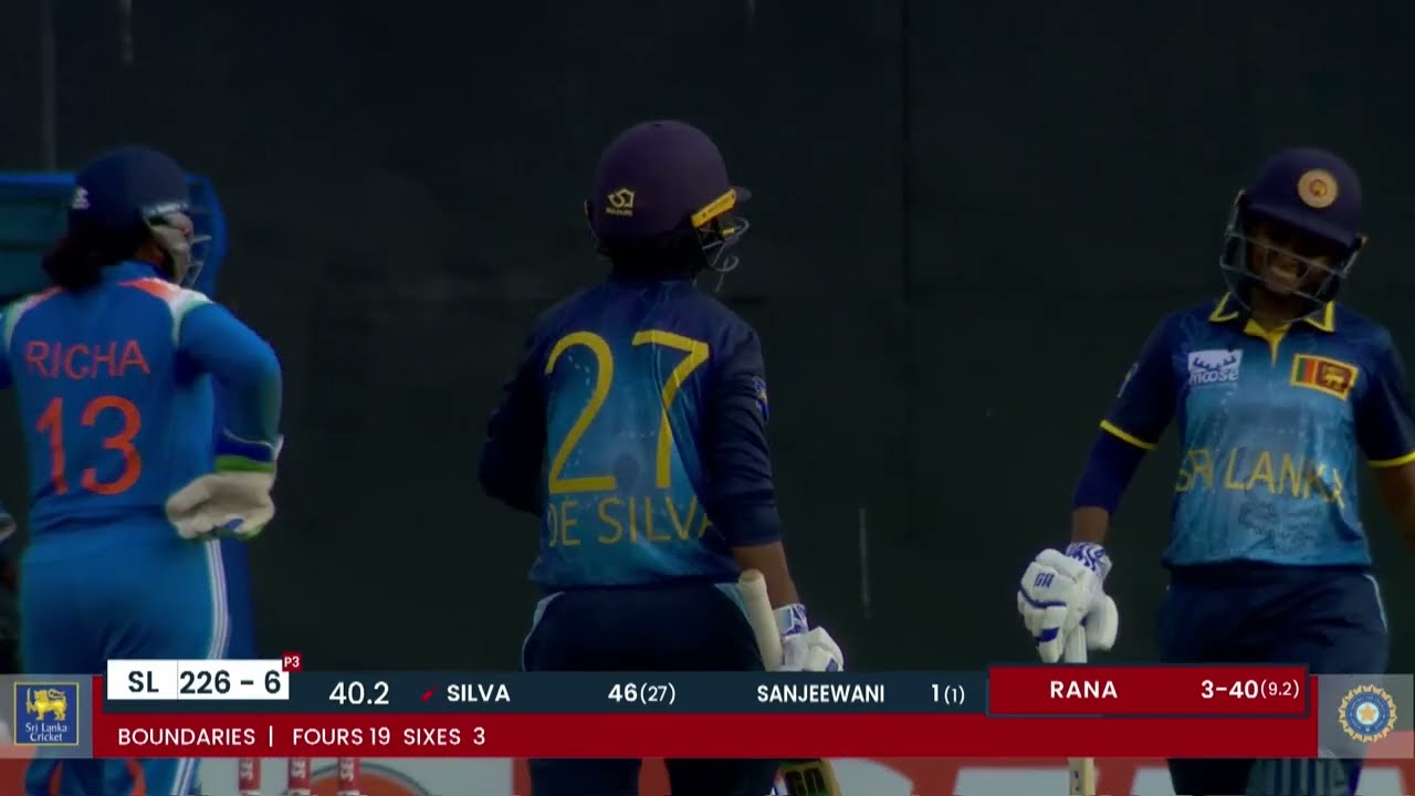 Nilakshika Silva 56 (33) vs India | Servo Cup Women’s Tri-Nation ODI Series 2025