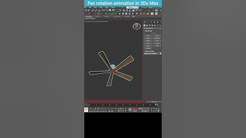 Animating a Fan in 3Ds Max: Quick and Easy Rotation Tutorial #shorts #tips #3dsmax #animation