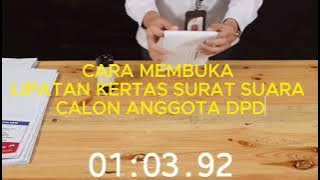 CARA MEMBUKA SURAT SUARA PEMILU SERENTAK TAHUN 2024