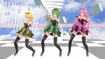 『MMD Gumi Megpoid, Luka Megurine and Kagamine Rin』What the Hell - Avril Lavigne