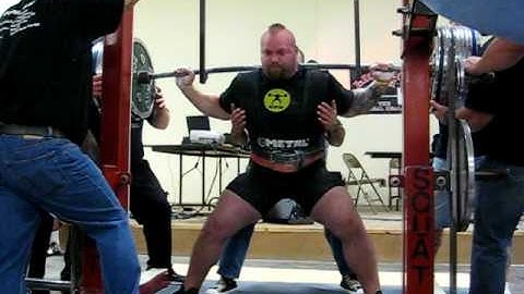Jeremy Frey 1014 lb squat at BIG Spring Open