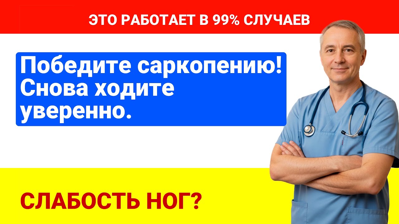 Слабость в ногах после 60? 7 простых привычек восстановления мышечной массы и предотвращения падений