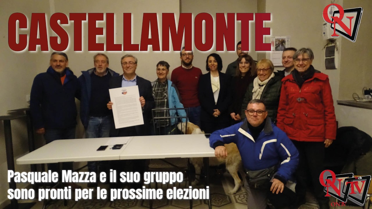 CASTELLAMONTE – Pasquale Mazza e il suo gruppo sono pronti per le prossime elezioni