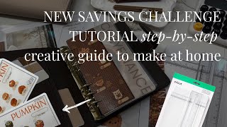 HOW TO CREATE SAVINGS CHALLENGES 🤍✨ step by step *cash envelope method*
