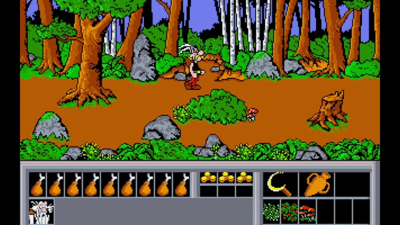 Jeu Vidéo Astérix Opération Panoramix Pour Amiga - Édition Anglaise PAL - Occasion Bon état