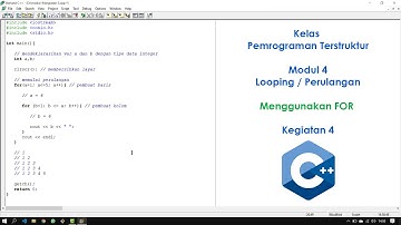 C++ : Kelas Pemrograman Terstruktur - Modul IV - Kegiatan 4