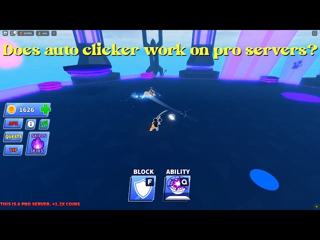 Using An AUTOCLICKER in (Roblox Blade Ball) 