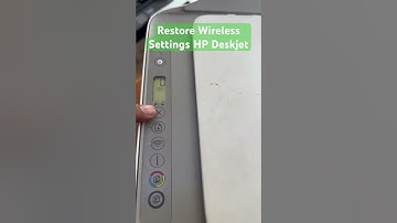 Remove All Previous Network Settings From HP Deskjet Printer All Models  #printer #hp