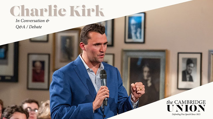 Charlie Kirk + Q&A / Debate | Cambridge Union