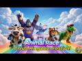 Magical Cloud Kingdom Festival! 3D Animal Race on Rainbow Silk Roads- 3D Animation Game Fun