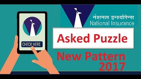 Puzzle [ New Pattern ]asked in NICL 2017 Pre Exam Bank PO/AO
