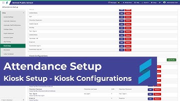Attendance Setup | Kiosk configurations