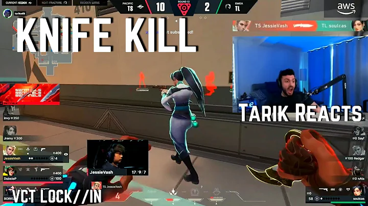 SEN Tarik Reacts to KNIFE KILL on TL soulcas vs TS VCT LOCK//IN | VALORANT Clips