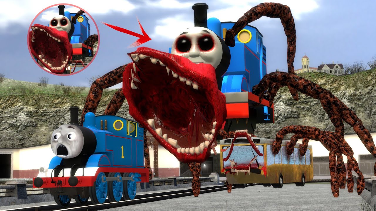 Thomas train on the Brink of Survival in the Clash with Ugle Thomas Eater and Friends | Garry's Mod!