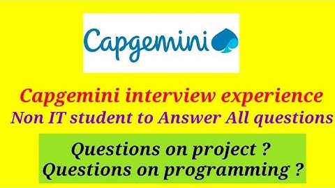 Capgemini interview experience|| capgemini interview questions||non it student