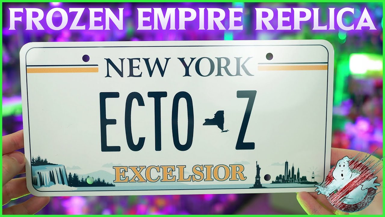 Replica Ghostbusters: Frozen Empire ECTO-Z license plate - YouTube