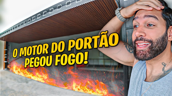 O MOTOR DO NOSSO PORTÃO GIGANTE PEGOU FOGO 😱