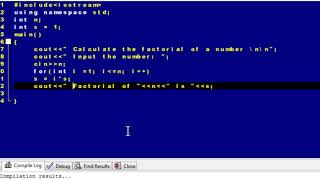 6.3 To work with FACTORIAL (!) in DEV C++