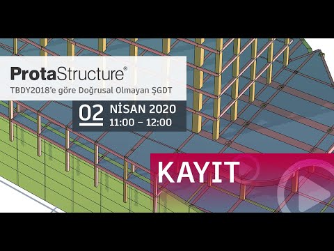 ProtaStructure ile TBDY 2018'e Göre Doğrusal Olmayan ŞGDT