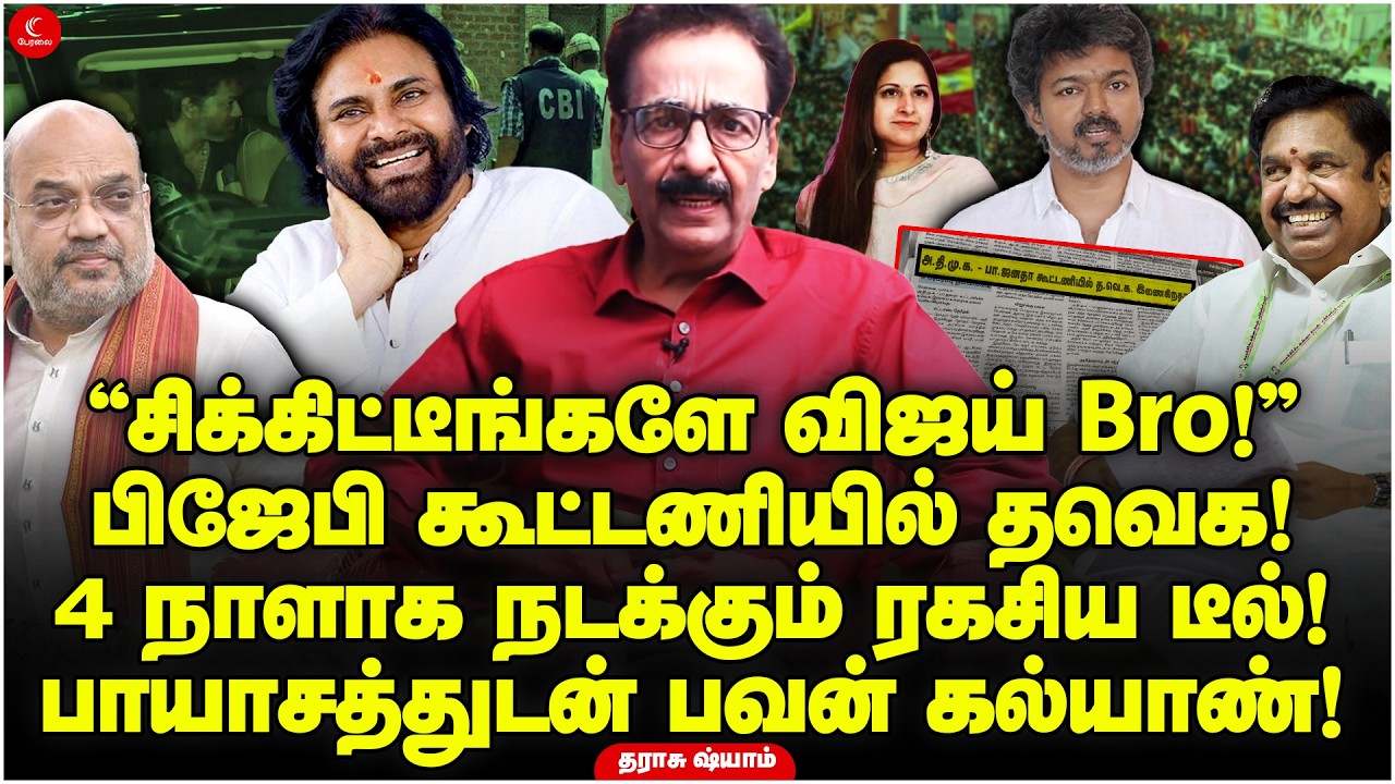 “சிக்கிட்டீங்களே Vijay Bro!” பிஜேபி கூட்டணியில் தவெக! பாயாசத்துடன் Pawan Kalyan! Tharasu Shyam | BJP
