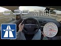 STAGE 1 VOLVO C30 T5 on AUTOBAHN POV test drive (NO SPEED LIMIT)