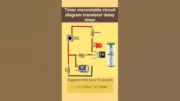 How to Make Transistor Delay Timer | Monostable Timer Circuit Diagram" |#shortsfeed #shorts #circuit
