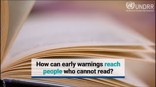 Using voice messaging to convey early warning systems for illiterate communities
