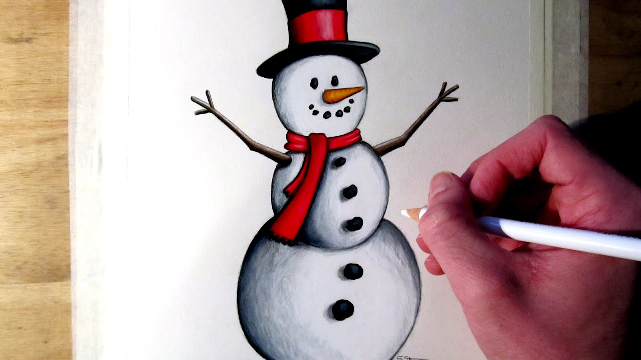 Frosty the Snowman Drawing  HelloArtsy