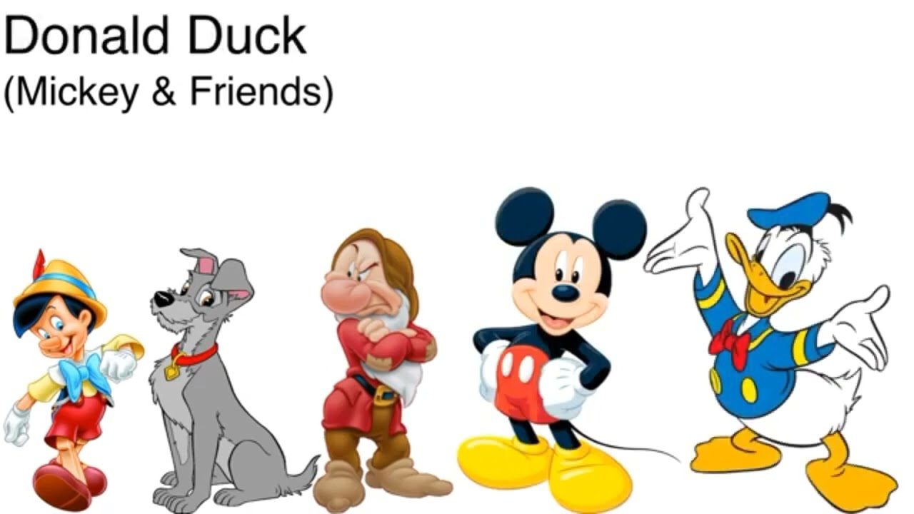 Disney Male Characters Size Comparison part 2