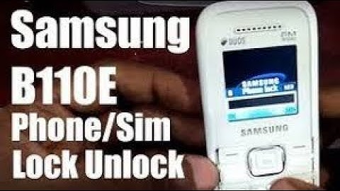 Samsung B110E Phone Lock Sim Lock Unlock Without Box (Easy)