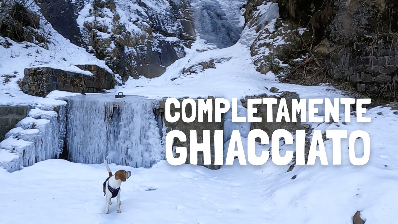 Camminare a -5°C per raggiungere il muro di ghiaccio