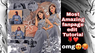 Most Amazing edit Tutorial for fanpages ❤️😱..Most viral aesthetic edit Tutorial ❤️