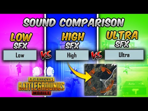 Low vs High vs Ultra SFX (PUBG MOBILE) Sound Quality Comparison Footsteps, Vehicles Guide/Tutorial