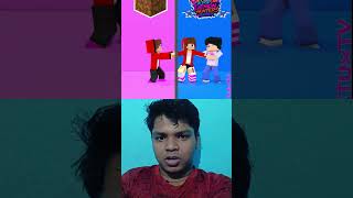 Minecraft JJ Sister Who Is Strong 🤣 #minecraft #roblox #shorts