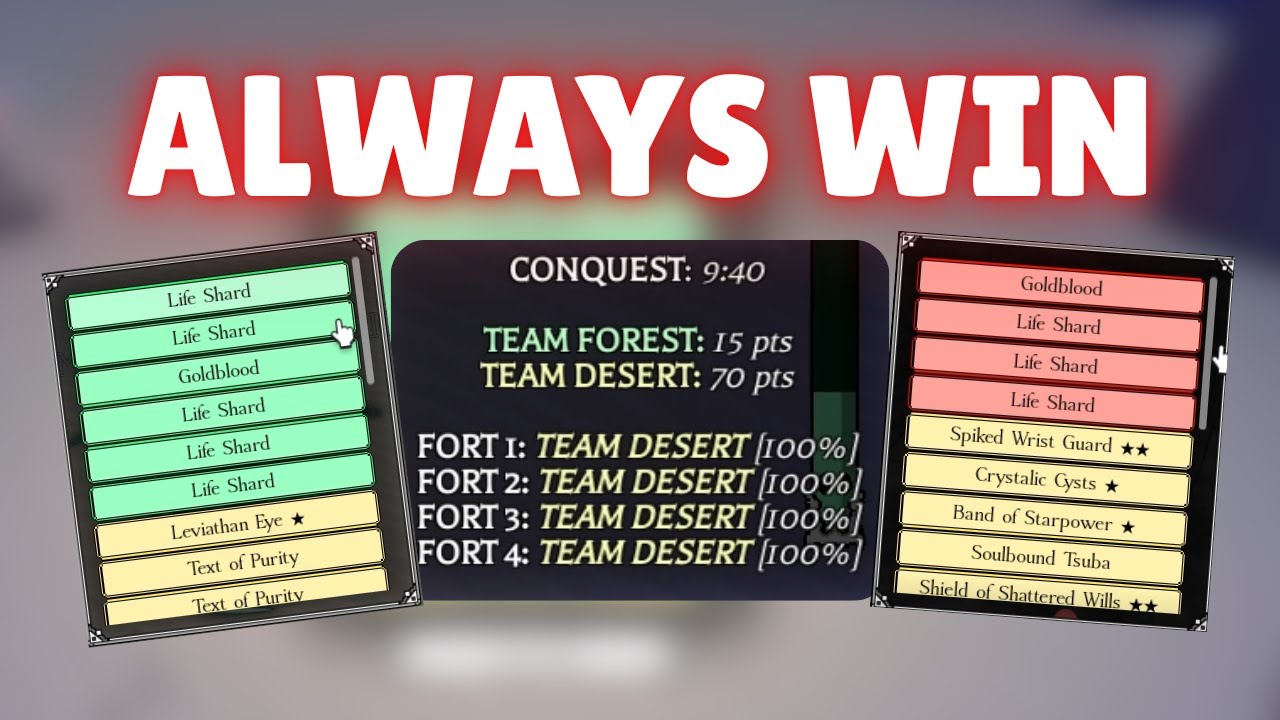 Best Team Strategy to WIN Conquest | Rogueblox