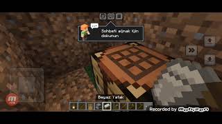 Minecraft ama hayatta kalma evi yaptım