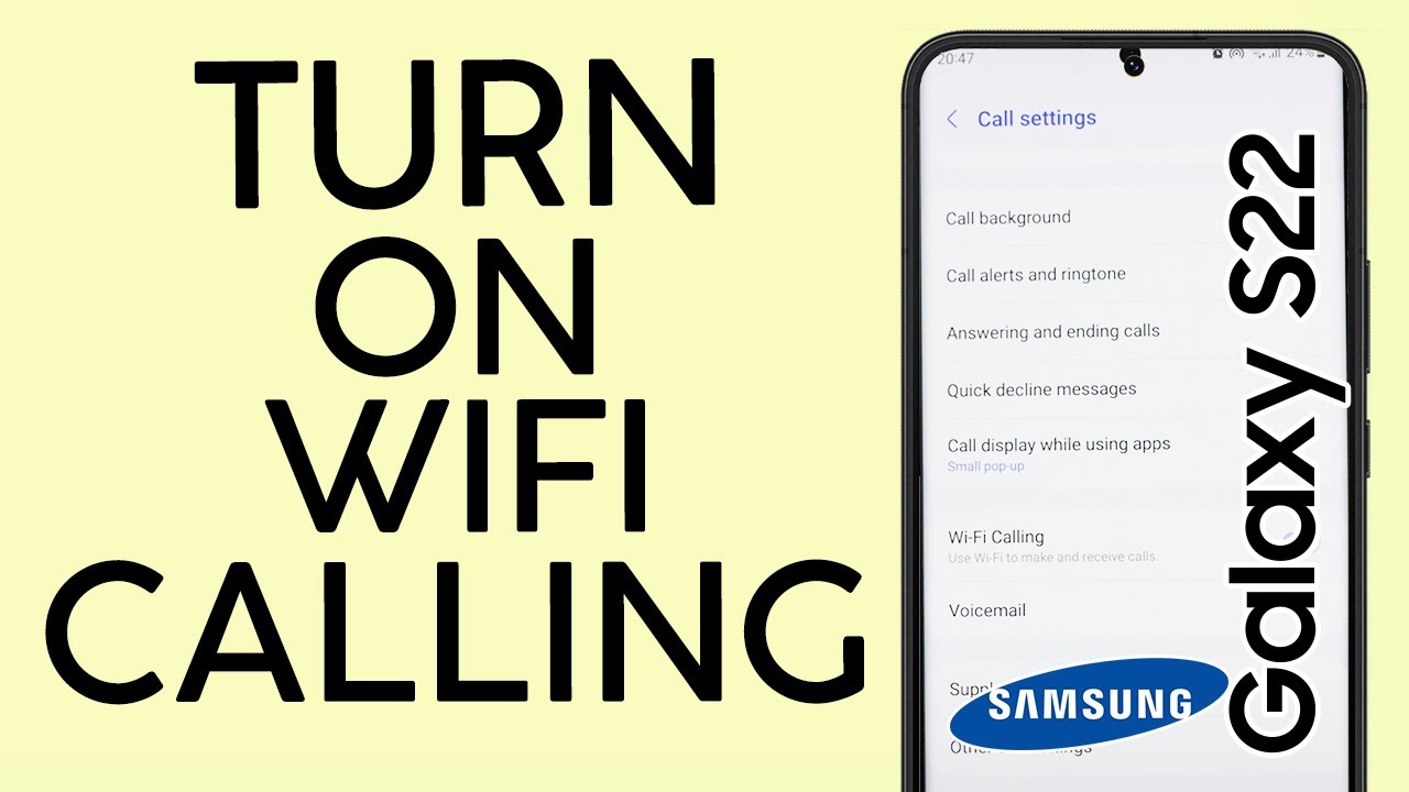 How to Turn ON Wifi Calling on Samsung Galaxy Phone (2023)