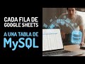 Copia automáticamente de Google Sheets a una tabla de MySQL