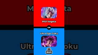 MUI Vegeta or Ultra Ego Goku? 💀#dragonball #dragonballsuper #shorts
