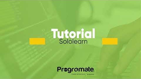 Tutorial sololearn